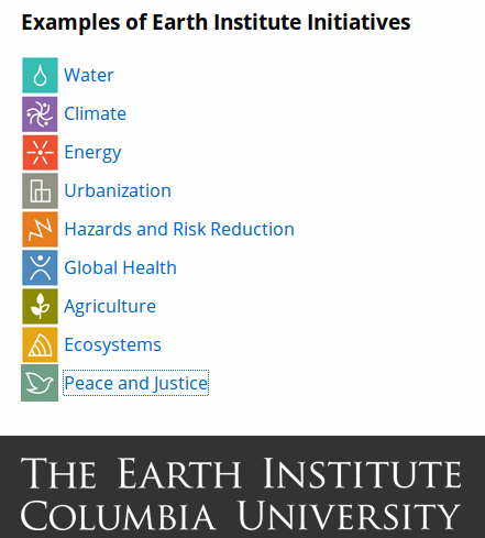 Le iniziative integrate di Earth Institute di Columbia University